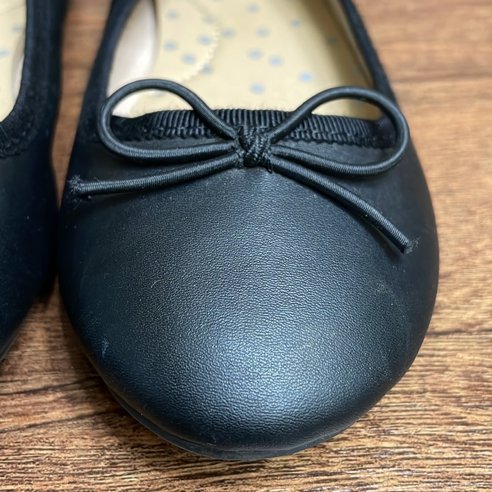 Cat & Jack Girls' Diana Slip-On Ballet Flats Black Size 13 PRICE FIRM/NO OFFERS - Picture 5 of 14